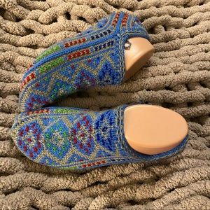 Hand Knitted Turkish Wool Socks | 100 % Natural Wool | Indoor Slipper Socks